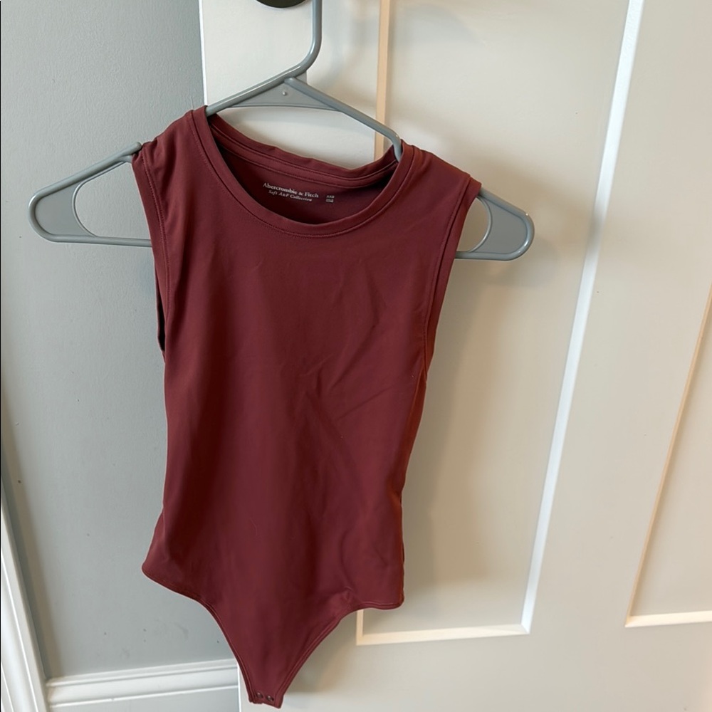 Abercrombie & Fitch Soft Collection Maroon Bodysuit